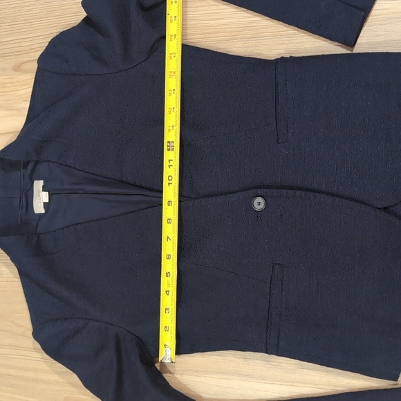 LOFT Navy Cotton Blazer - Picture 4 of 6